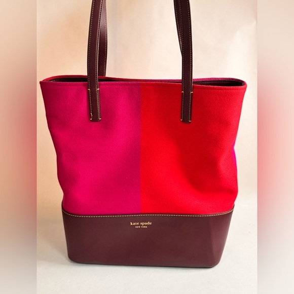 kate spade Handbags - Kate Spade New York Waverly Racing Stripe Jacquard Large Tote